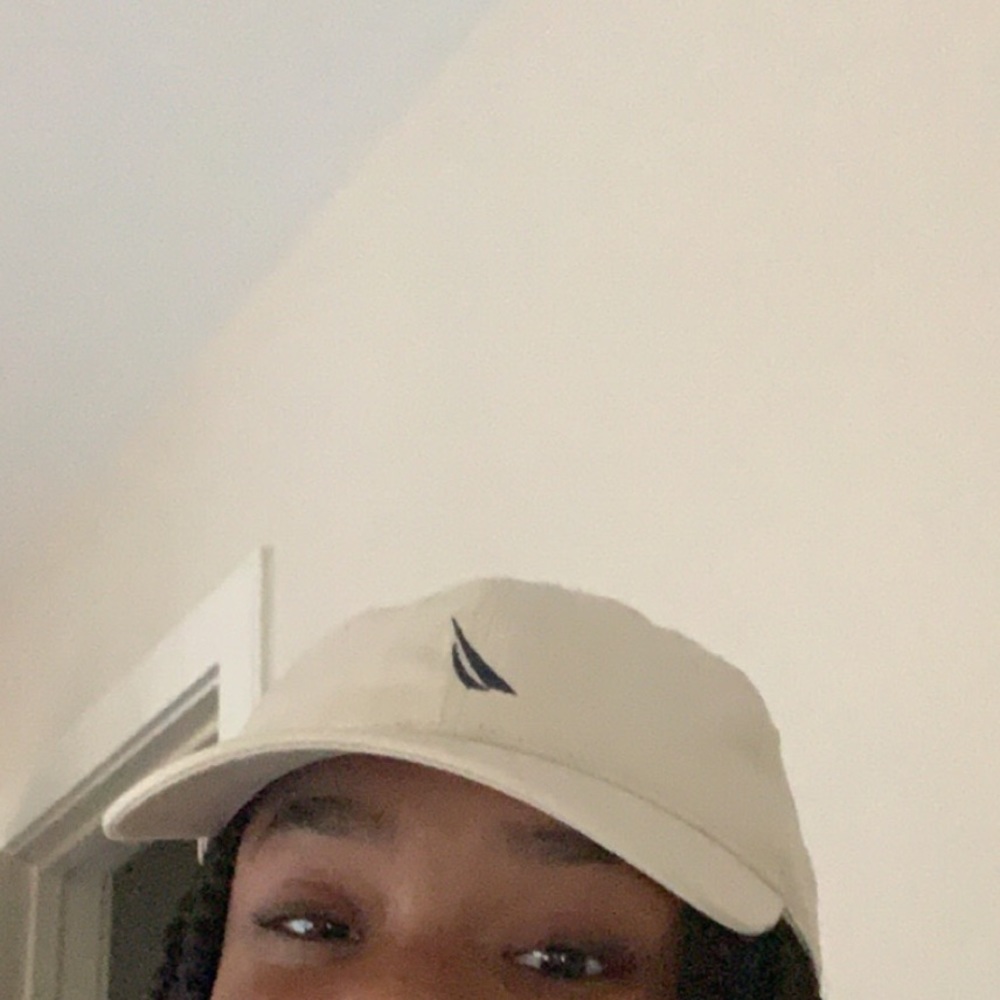 Cream nautica dad hat